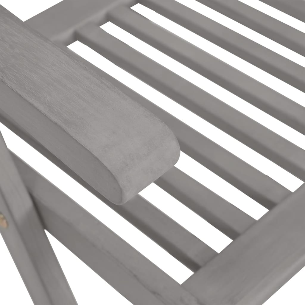 Zahradní Polohovací Židle S Poduškami 8 Ks Šedé Akáciové Dřevo