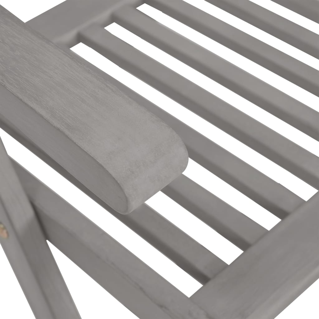 Zahradní Polohovací Židle S Poduškami 8 Ks Šedé Akáciové Dřevo