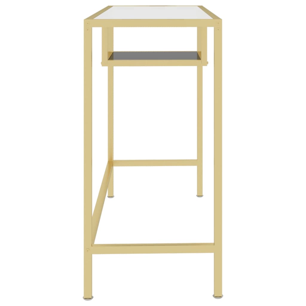 Pc Stůl Průhledný 100 X 36 X 74 Cm Tvrzené Sklo