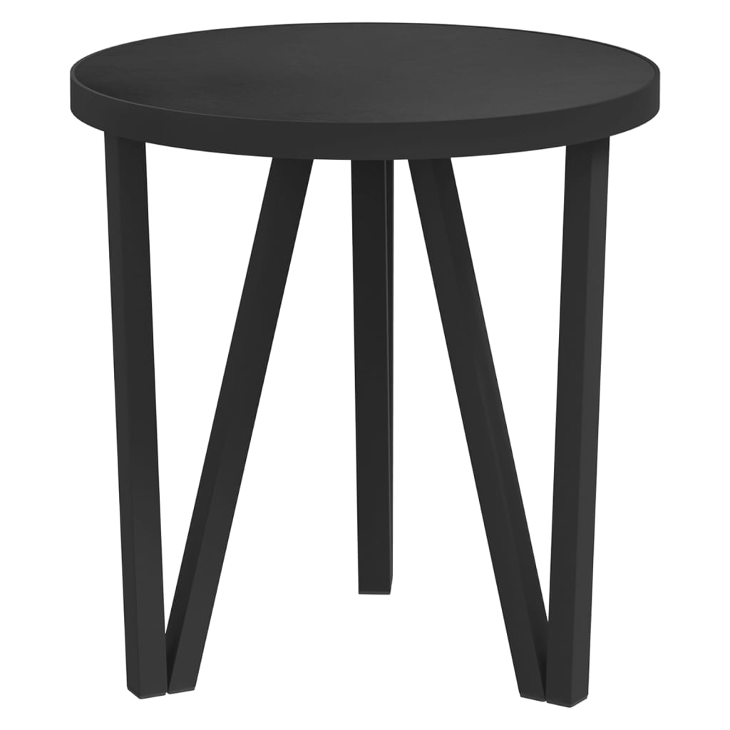 Čajový Stolek Černý Ø 35 Cm Mdf