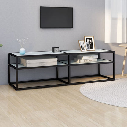 Tv Stolek Černý 160 X 40 X 40,5 Cm Tvrzené Sklo