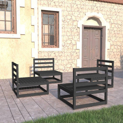 4Dílná Zahradní Sedací Souprava S Poduškami Masivní Borovice