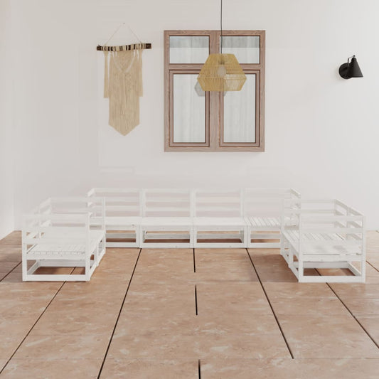 8Dílná Zahradní Sedací Souprava Masivní Borovice