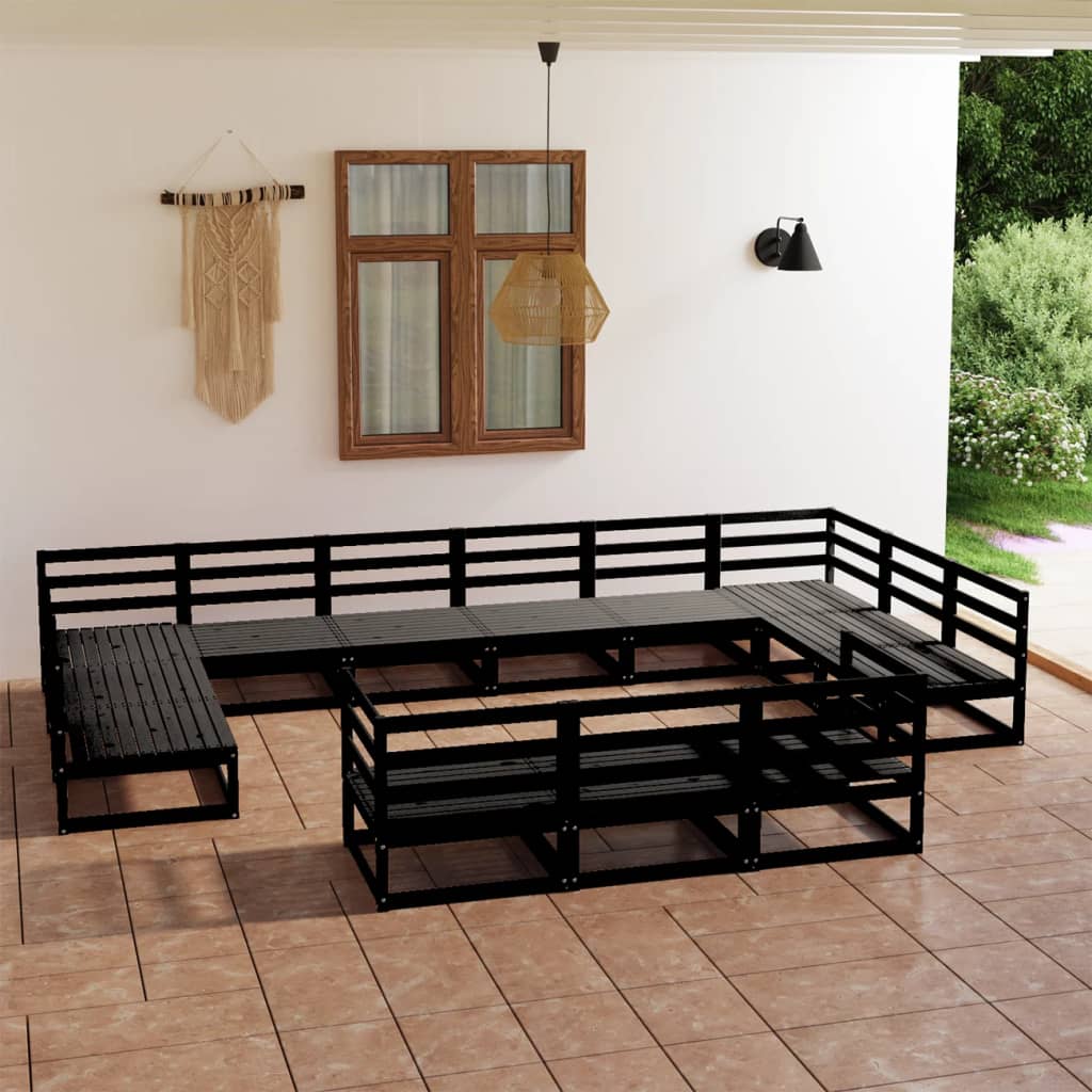 13Dílná Zahradní Sedací Souprava Masivní Borovice