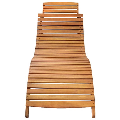 Zahradní Lehátka S Poduškami 2 Ks Masivní Akáciové Dřevo