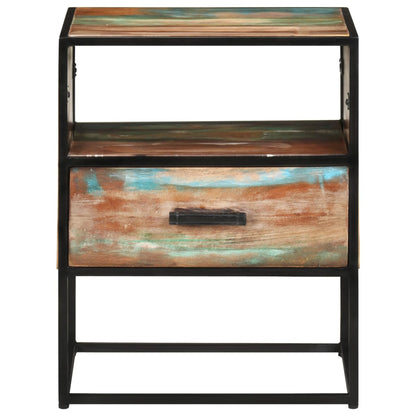 Noční Stolek 40 X 30 X 50 Cm Masivní Recyklované Dřevo