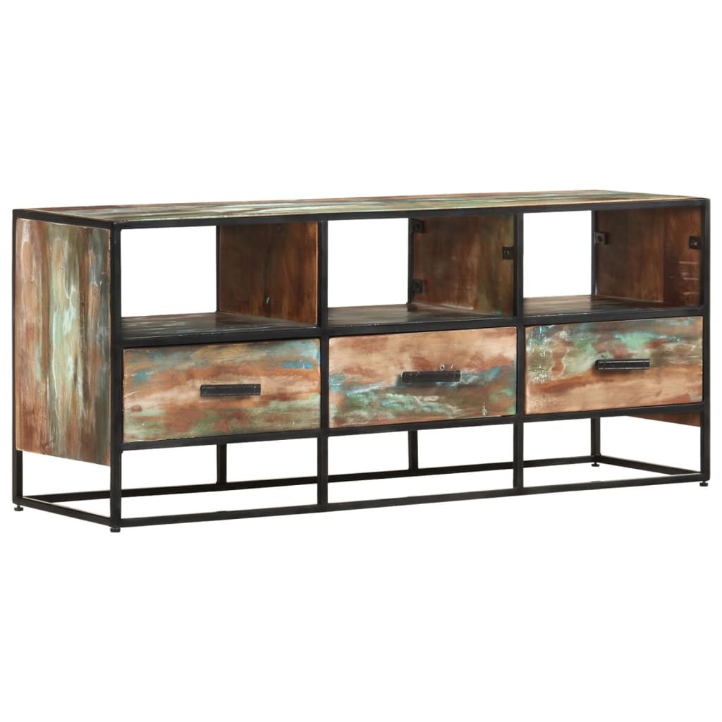 Tv Stolek 110 X 30 X 45 Cm Masivní Recyklované Dřevo