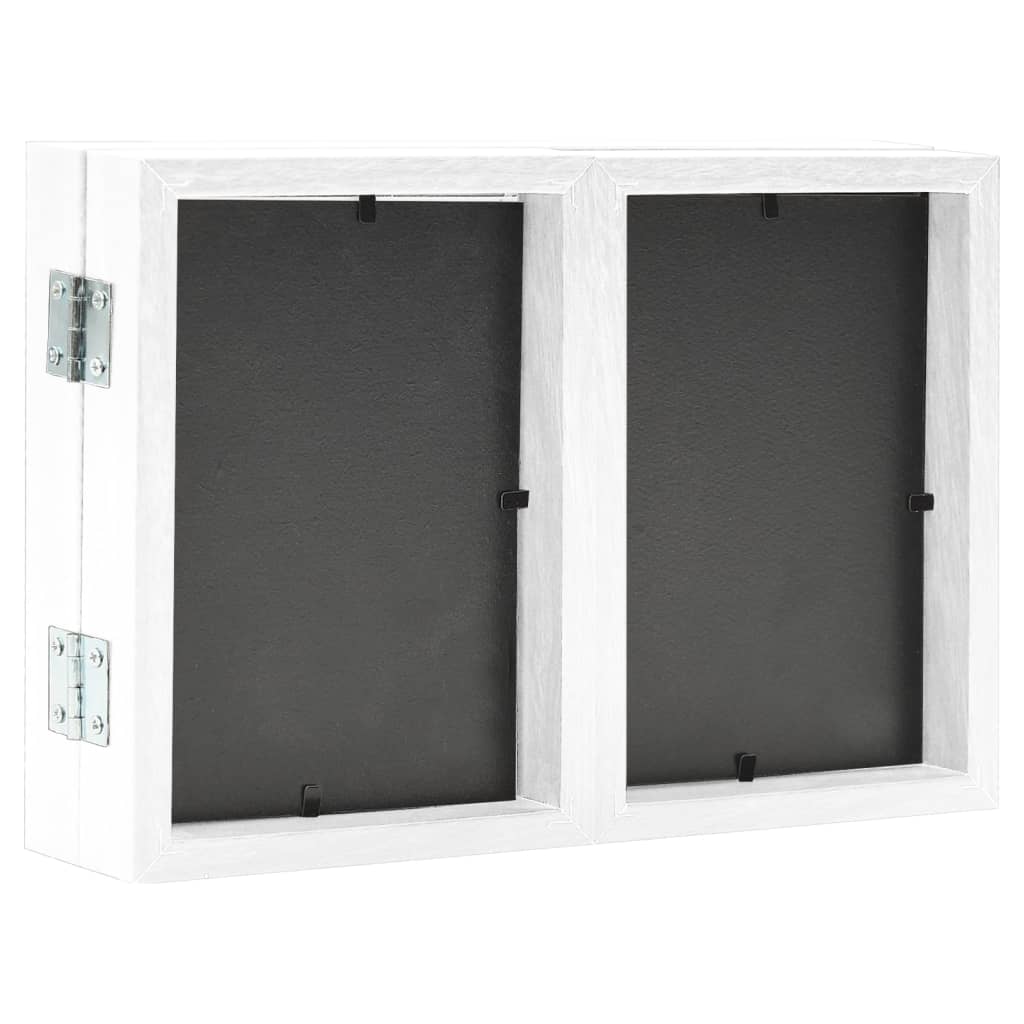 Třídílný Fotorámeček Bílý + 2 X (13 X 18 Cm)