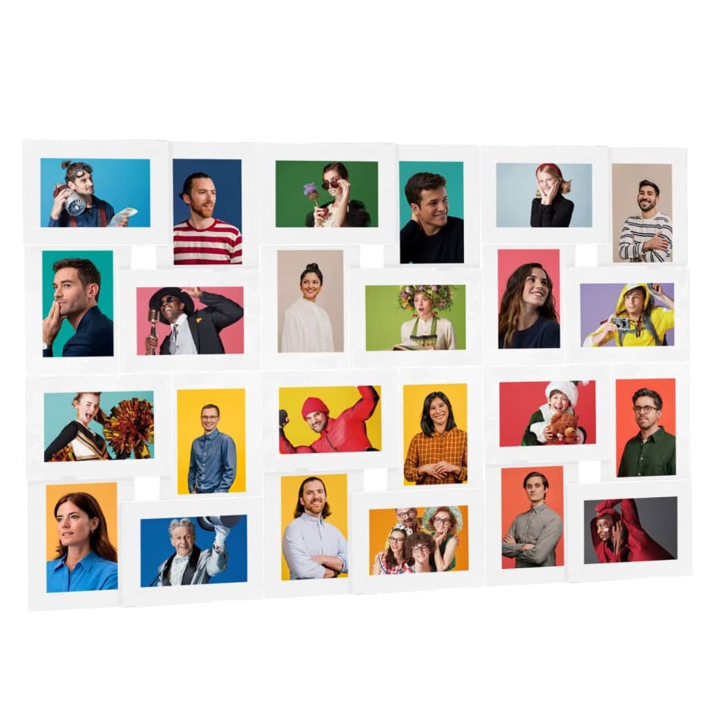 Kolážový Fotorámeček Na 24 Obrázků (13 X 18 Cm) Černý Mdf