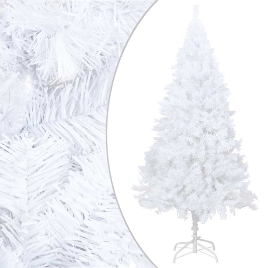 Umělý Vánoční Stromek S Led A Sadou Koulí Bílý 180 Cm Pvc