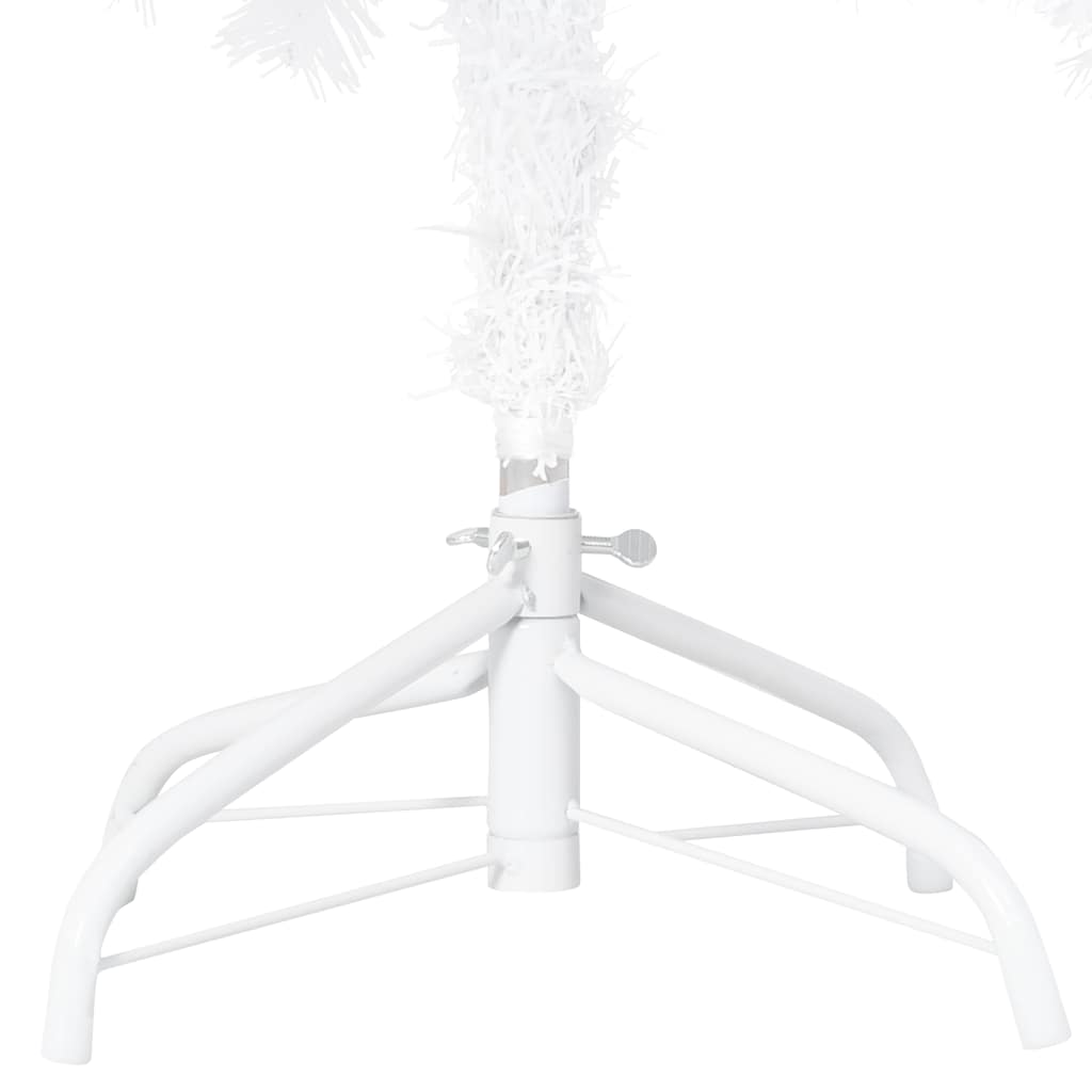 Umělý Vánoční Stromek S Led A Sadou Koulí Bílý 180 Cm Pvc