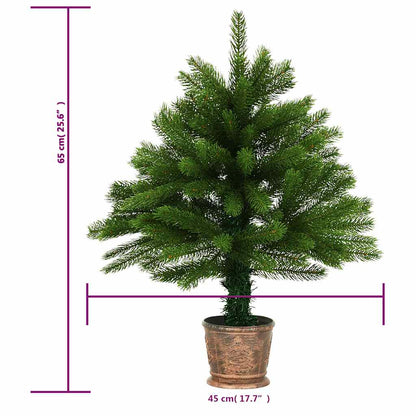 Umělý Vánoční Stromek S Led A Sadou Koulí 65 Cm Zelený
