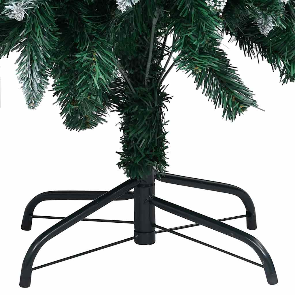 Umělý Vánoční Stromek Led Osvětlení Sada Koulí A Šišky 180 Cm Růže