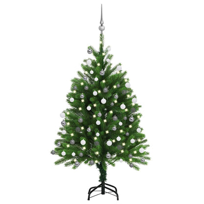 Umělý Vánoční Stromek S Led A Sadou Koulí 65 Cm Zelený