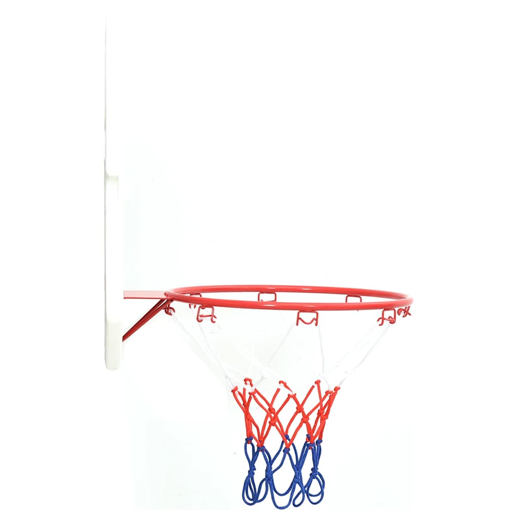 5Dílná Sada Nástěnného Basketbalového Koše S Deskou 66X44,5 Cm