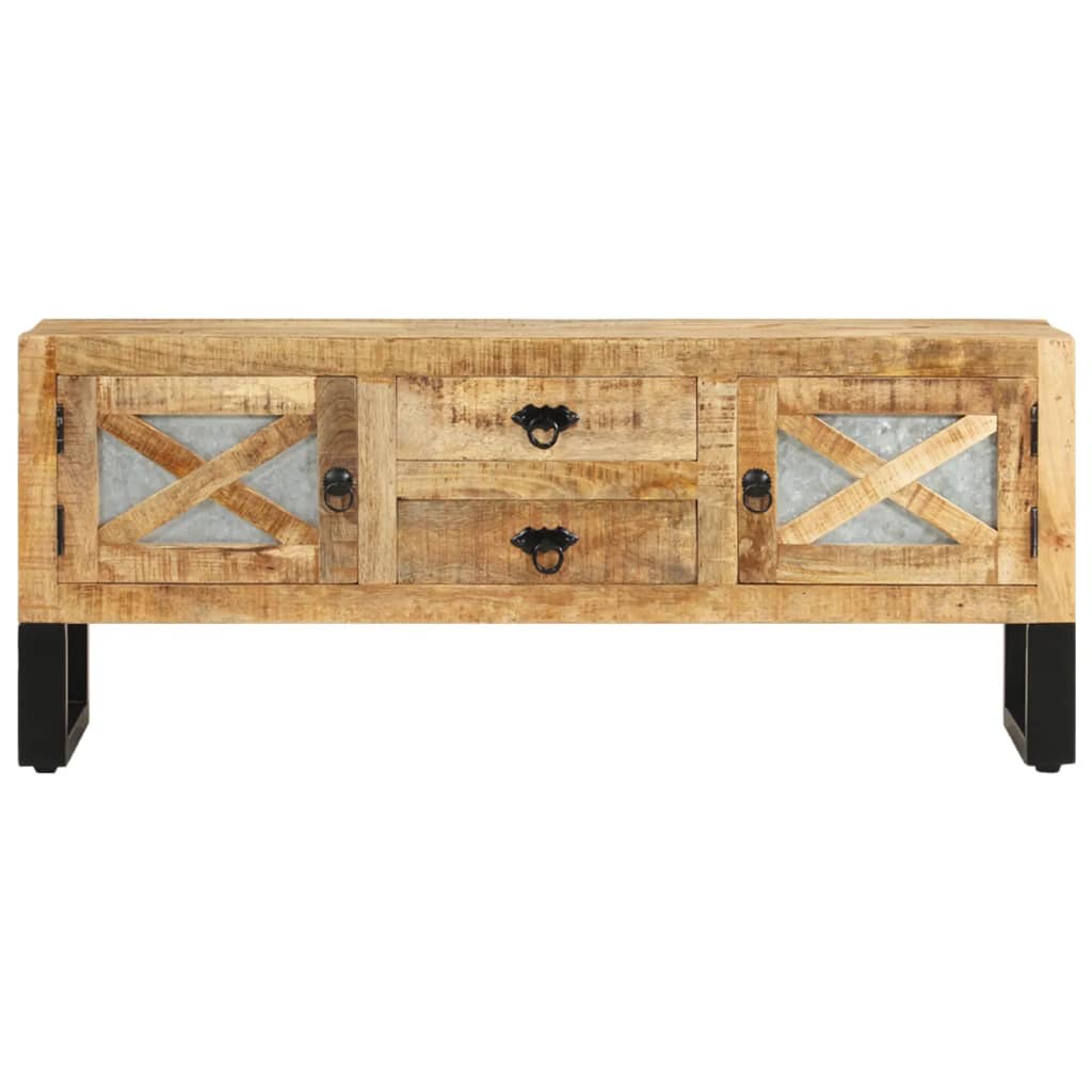 Tv Stolek 110 X 30 X 45 Cm Hrubé Mangovníkové Dřevo