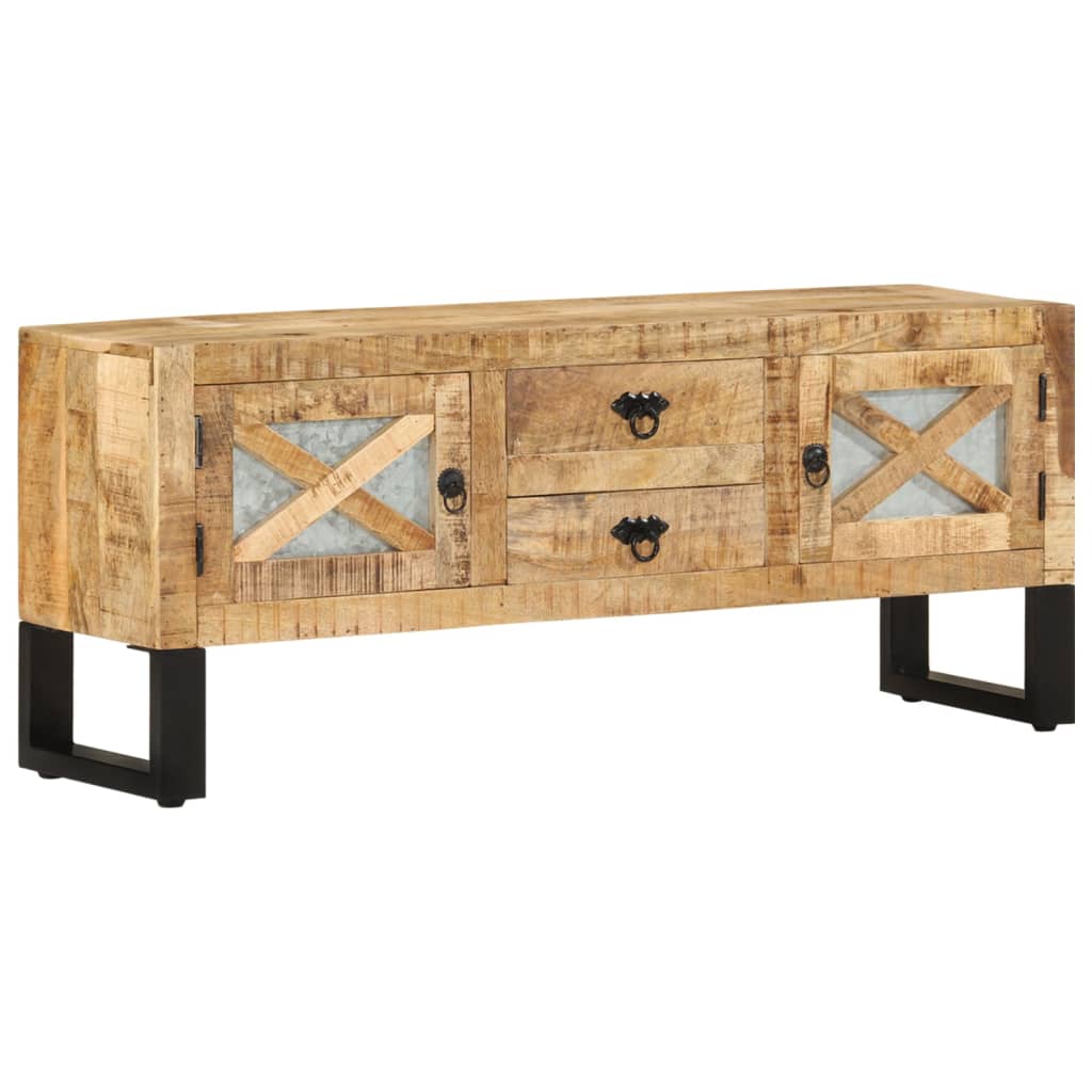 Tv Stolek 110 X 30 X 45 Cm Hrubé Mangovníkové Dřevo