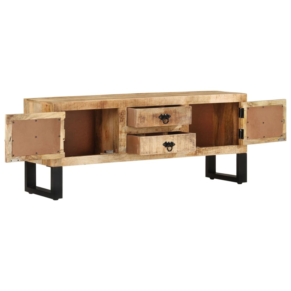 Tv Stolek 110 X 30 X 45 Cm Hrubé Mangovníkové Dřevo