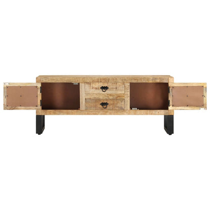 Tv Stolek 110 X 30 X 45 Cm Hrubé Mangovníkové Dřevo
