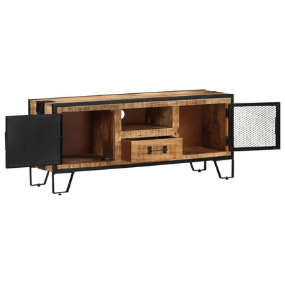 Tv Stolek 110 X 31 X 46 Cm Hrubé Mangovníkové Dřevo