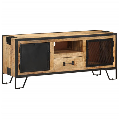 Tv Stolek 110 X 31 X 46 Cm Hrubé Mangovníkové Dřevo