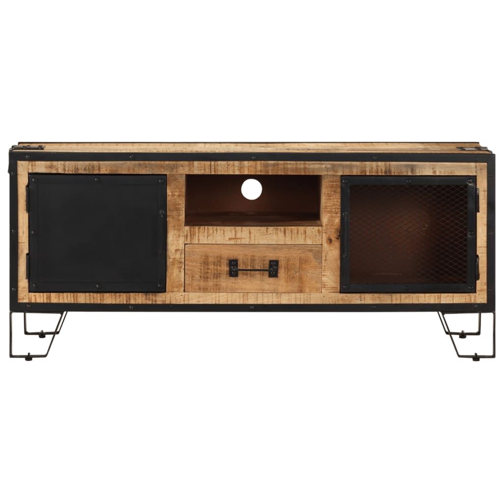 Tv Stolek 110 X 31 X 46 Cm Hrubé Mangovníkové Dřevo