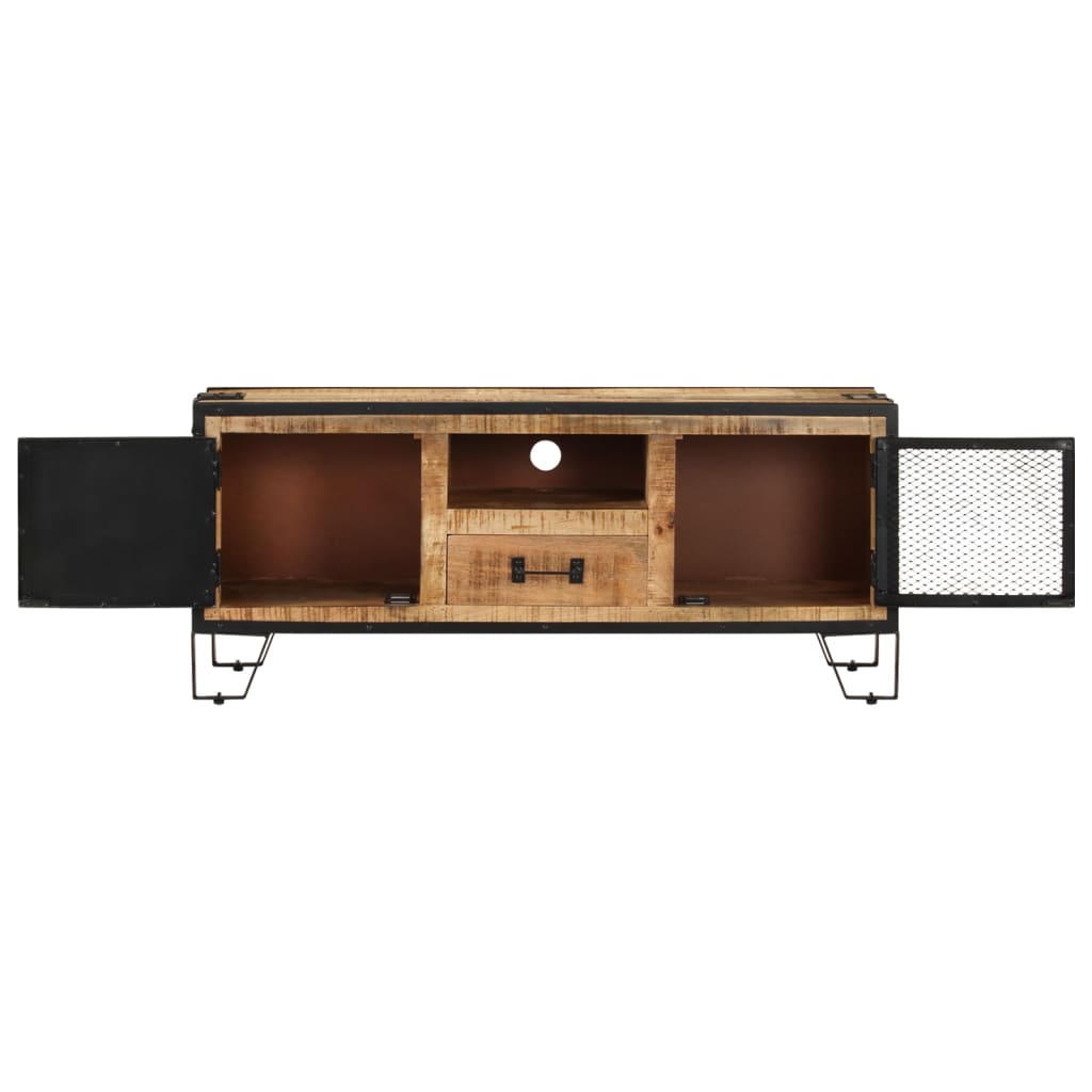 Tv Stolek 110 X 31 X 46 Cm Hrubé Mangovníkové Dřevo