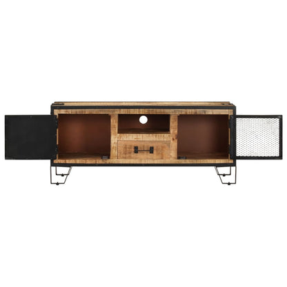 Tv Stolek 110 X 31 X 46 Cm Hrubé Mangovníkové Dřevo