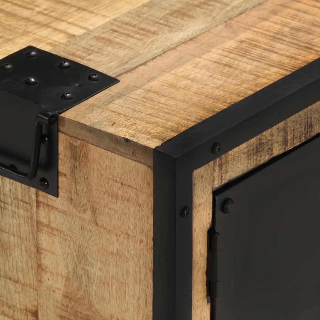 Tv Stolek 110 X 31 X 46 Cm Hrubé Mangovníkové Dřevo