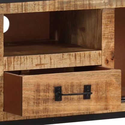 Tv Stolek 110 X 31 X 46 Cm Hrubé Mangovníkové Dřevo