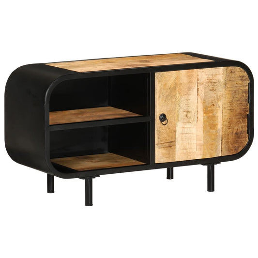 Tv Stolek 90 X 30 X 48 Cm Hrubé Mangovníkové Dřevo
