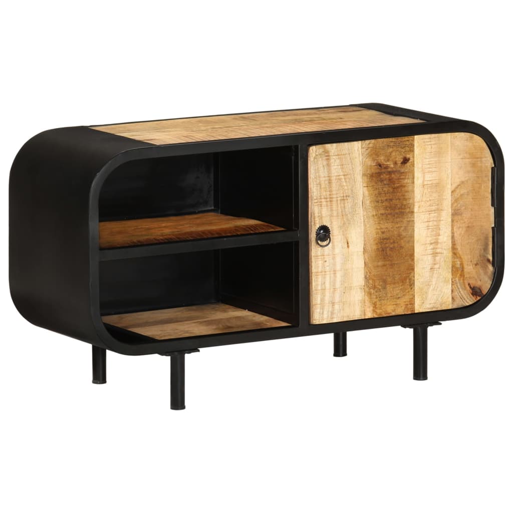 Tv Stolek 90 X 30 X 48 Cm Hrubé Mangovníkové Dřevo