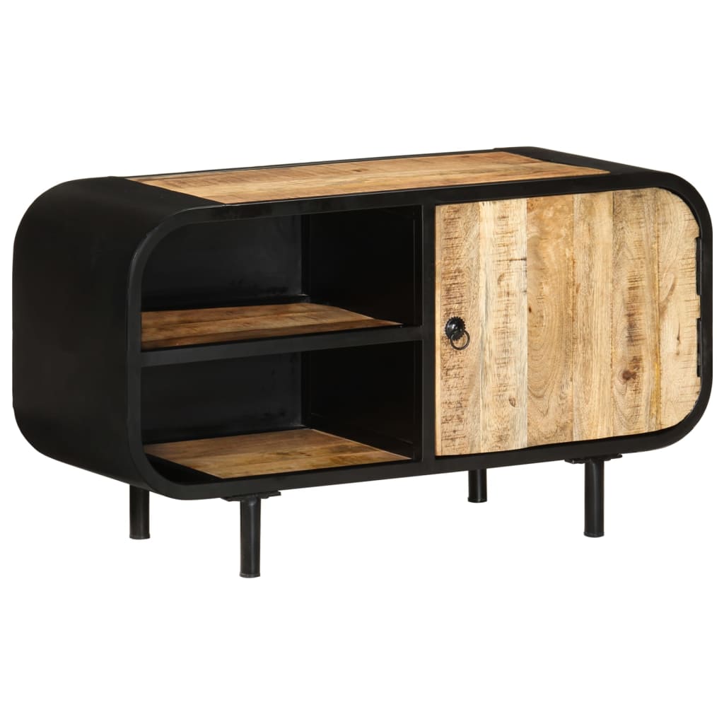 Tv Stolek 90 X 30 X 48 Cm Hrubé Mangovníkové Dřevo