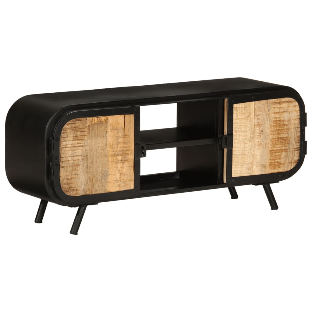 Tv Stolek 110 X 30 X 45 Cm Hrubé Mangovníkové Dřevo