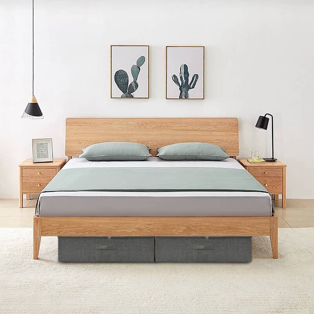 Úložný Box Textil 70 X 40 X 18 Cm Antracitový