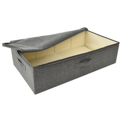 Úložné Boxy 2 Ks Textil 70 X 40 X 18 Cm Antracitové
