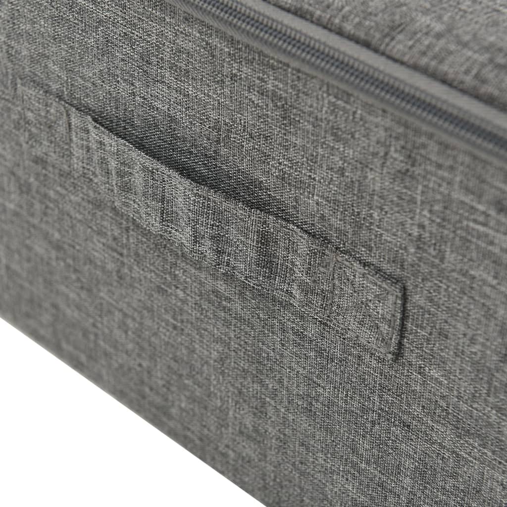 Úložné Boxy 2 Ks Textil 70 X 40 X 18 Cm Antracitové
