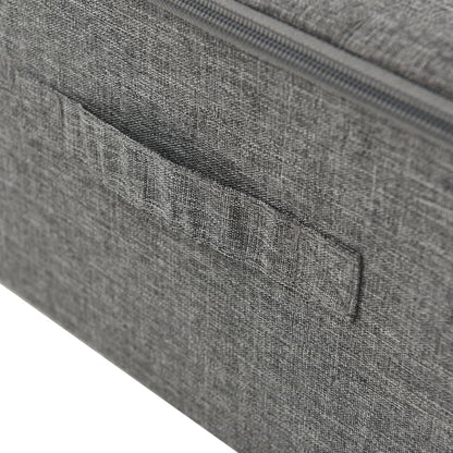 Úložné Boxy 2 Ks Textil 70 X 40 X 18 Cm Antracitové