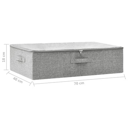 Úložný Box Textil 70 X 40 X 18 Cm Šedý