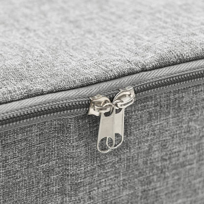 Úložné Boxy 2 Ks Textil 70 X 40 X 18 Cm Šedé