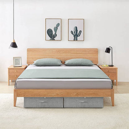 Úložné Boxy 2 Ks Textil 70 X 40 X 18 Cm Šedé