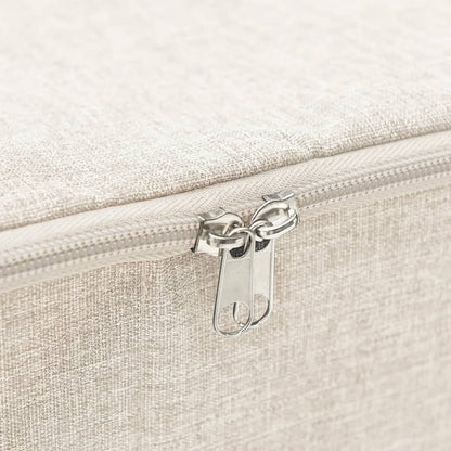 Úložný Box Textil 70 X 40 X 18 Cm Krémový