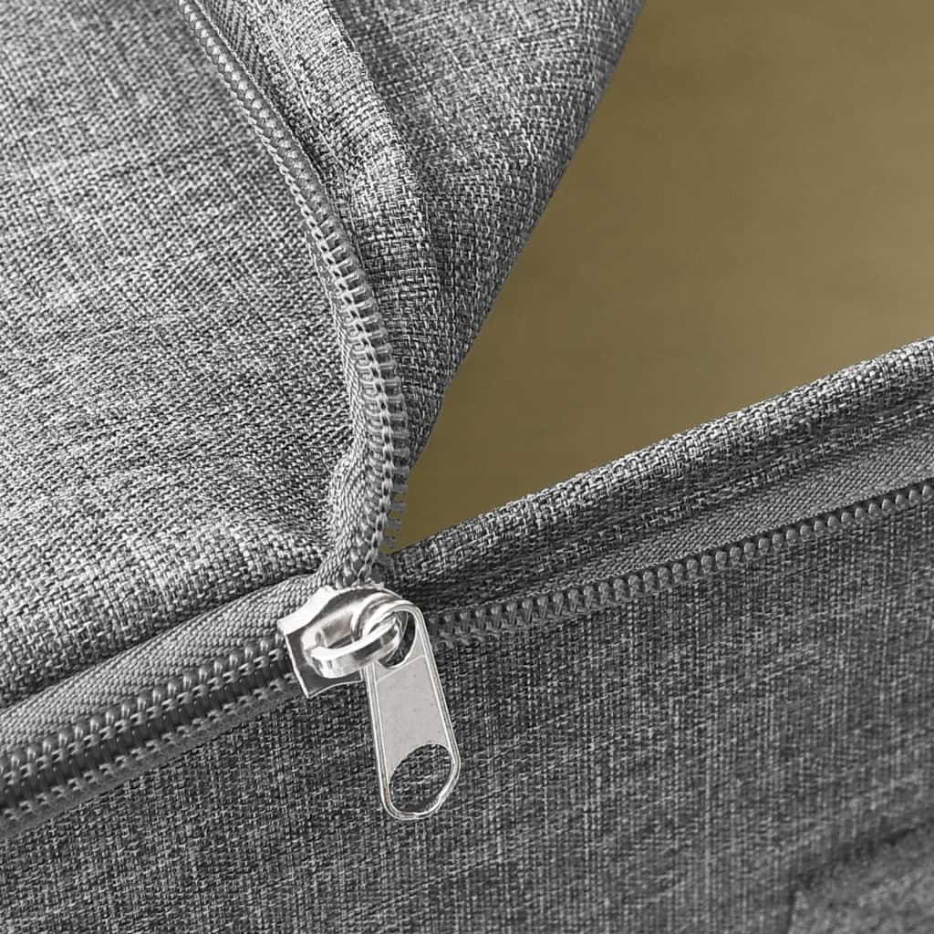 Úložné Boxy 2 Ks Textil 43 X 34 X 23 Cm Šedé