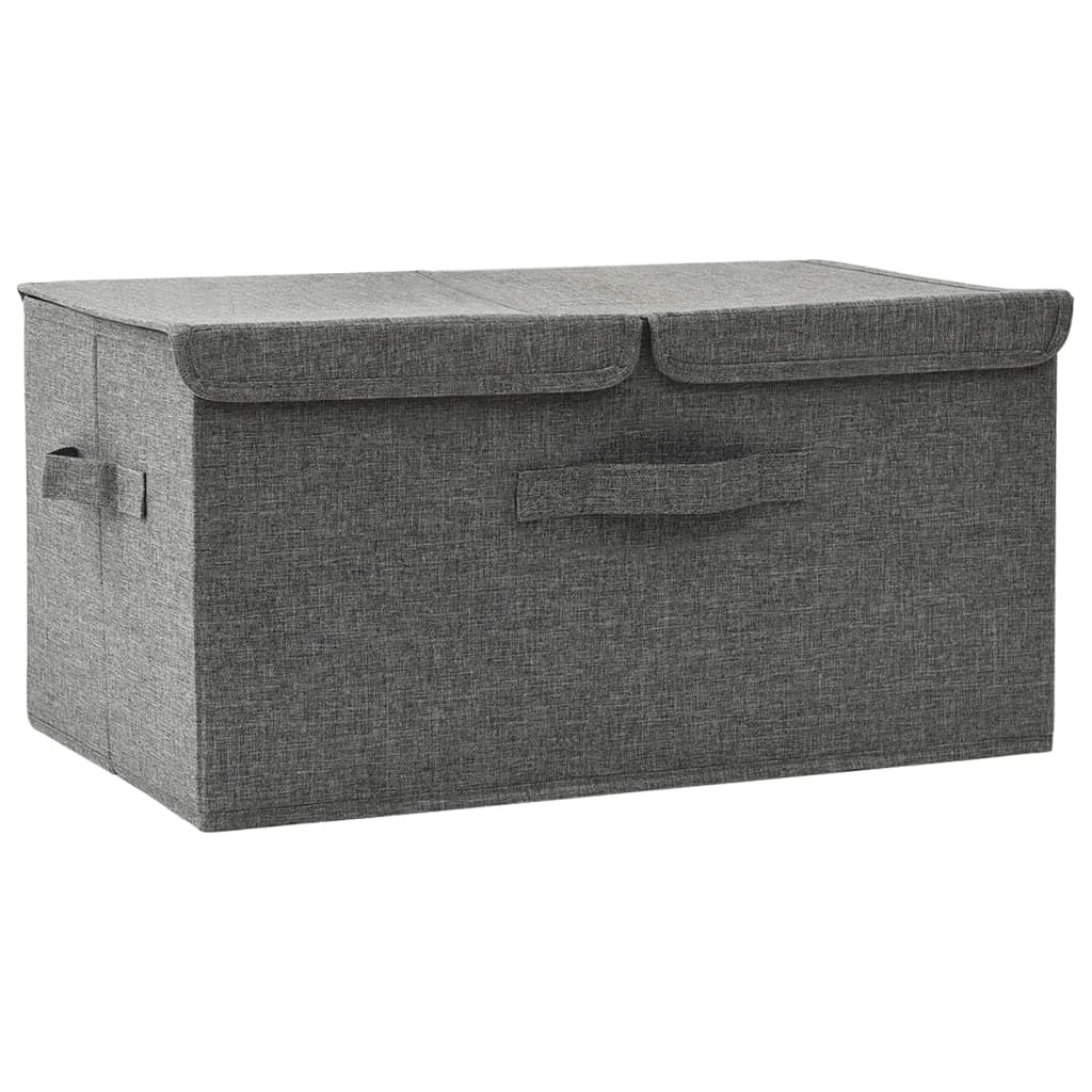 Úložný Box Textil 50 X 30 X 25 Cm Antracitový