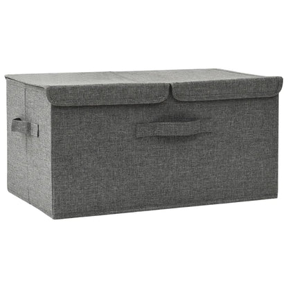 Úložný Box Textil 50 X 30 X 25 Cm Antracitový