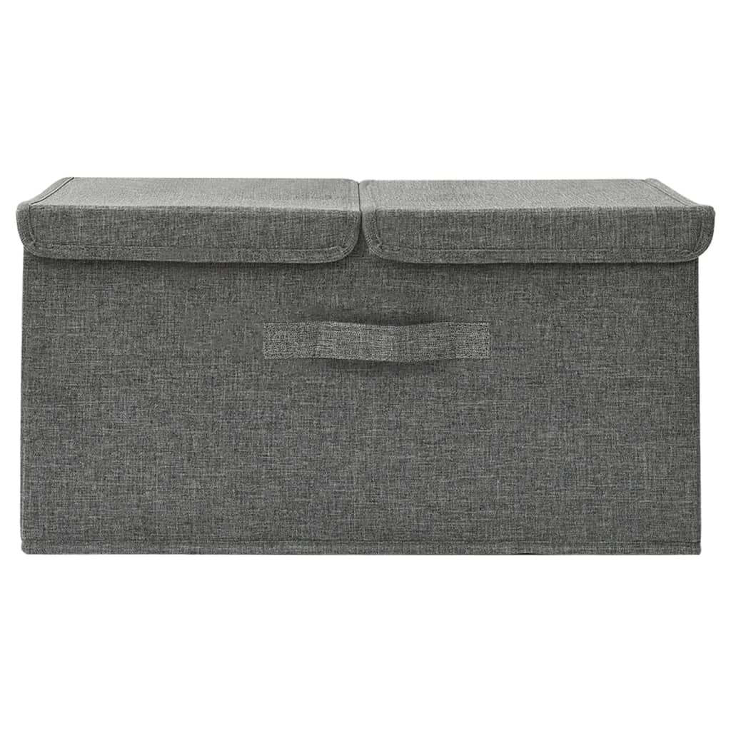 Úložný Box Textil 50 X 30 X 25 Cm Antracitový