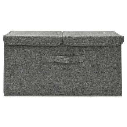 Úložný Box Textil 50 X 30 X 25 Cm Antracitový