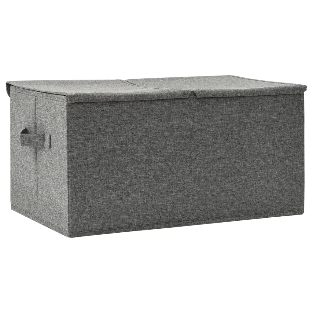 Úložný Box Textil 50 X 30 X 25 Cm Antracitový