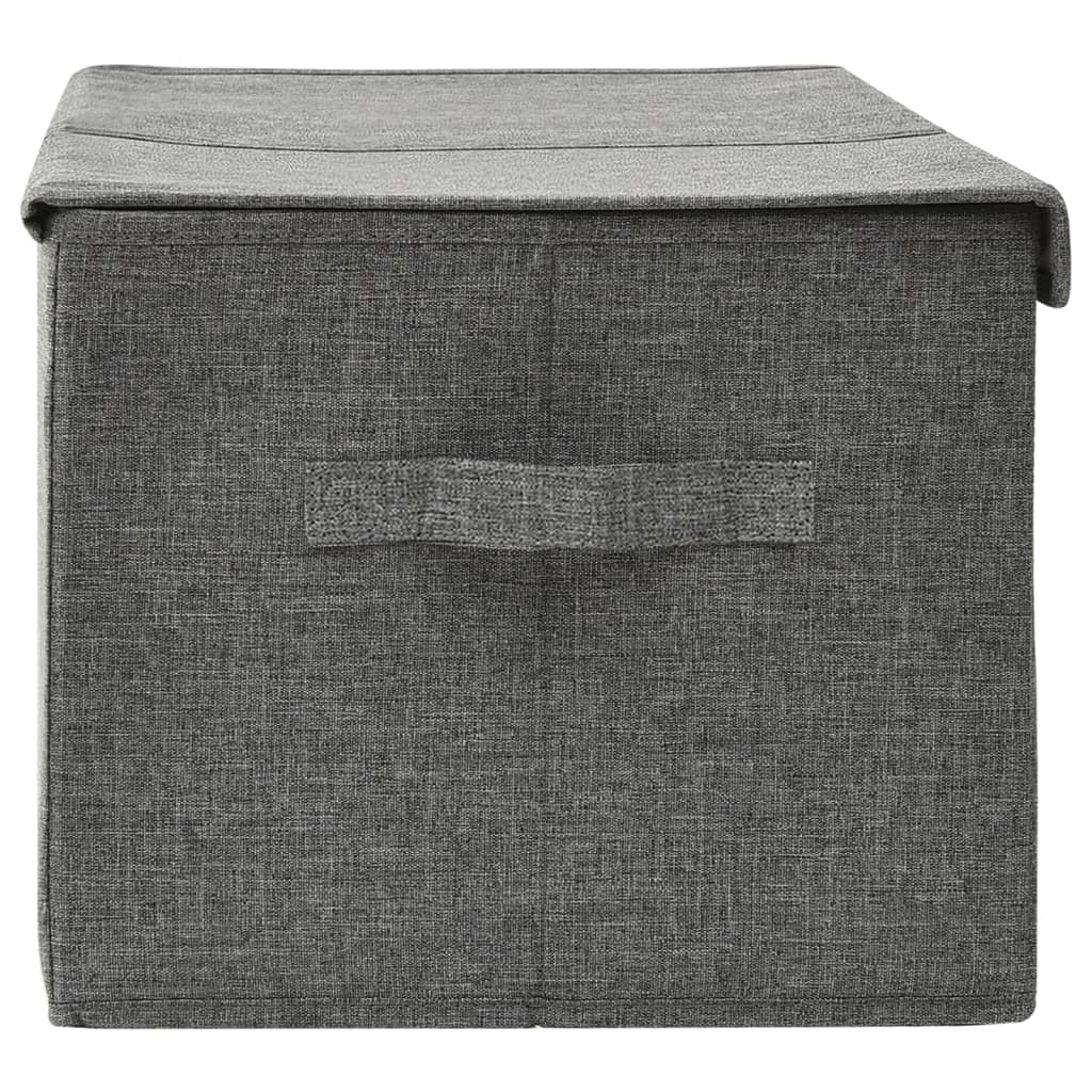 Úložný Box Textil 50 X 30 X 25 Cm Antracitový