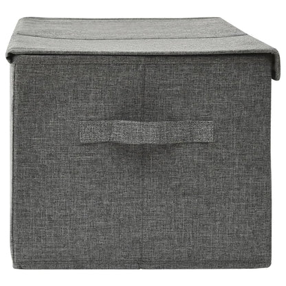 Úložný Box Textil 50 X 30 X 25 Cm Antracitový